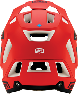 100% Trajecta Helmet - Fidlock - Cargo - Fluo Red - Medium 80003-00010