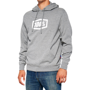100% Icon Pullover Hoodie - Gray - XL 20029-00018