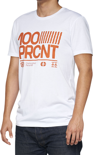 100% Tech Surman T-Shirt - White - Small 35031-000-10