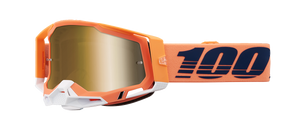 100% Racecraft 2 Goggles - Coral - True Gold Mirror 50010-00018