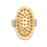 Rubber Massager with Lotus Wooden Handle by Pursonic
