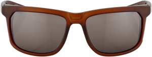 100% Hakan Sunglasses - Rootbeer - Silver Mirror 61036-139-75
