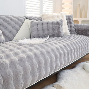 Non-slip Faux Fur Sofa Cover – Super Soft, Fluffy, and Stylish Couch Covers II