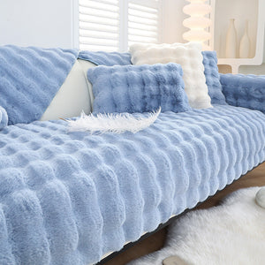 Non-slip Faux Fur Sofa Cover – Super Soft, Fluffy, and Stylish Couch Covers I