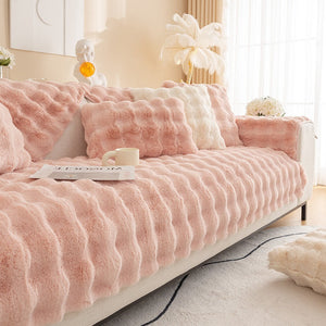 Non-slip Faux Fur Sofa Cover – Super Soft, Fluffy, and Stylish Couch Covers II