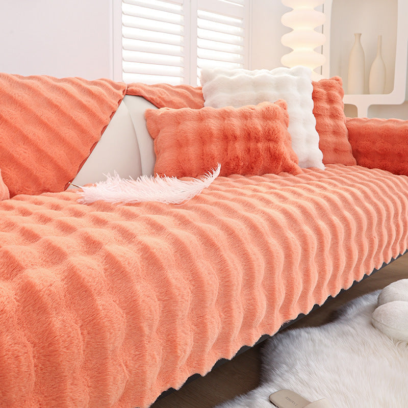 Non-slip Faux Fur Sofa Cover – Super Soft, Fluffy, and Stylish Couch Covers I