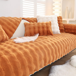 Non-slip Faux Fur Sofa Cover – Super Soft, Fluffy, and Stylish Couch Covers I