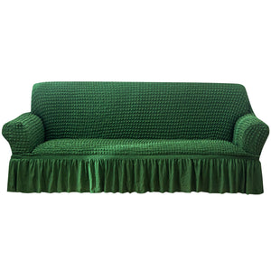 Seersucker Sofa Slipcover with Skirt Stretch Couch Slipcover Easy Fit Universal Furniture Protector