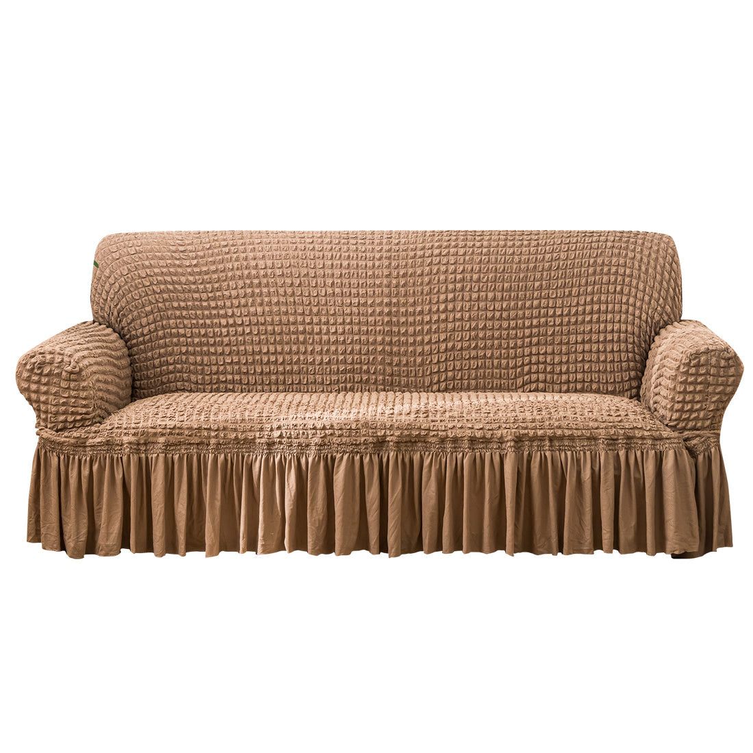 Seersucker Sofa Slipcover with Skirt Stretch Couch Slipcover Easy Fit Universal Furniture Protector