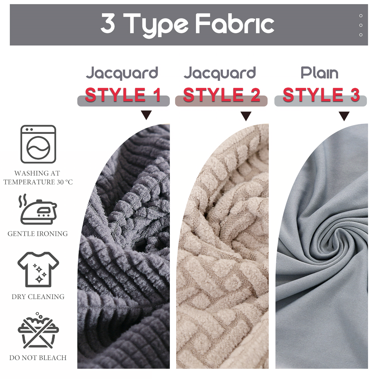 High Stretch Dining Chair Cover, 1/2/4/6pcs Jacquard Spandex Slipcover