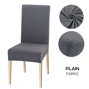 High Stretch Dining Chair Cover, 1/2/4/6pcs Jacquard Spandex Slipcover
