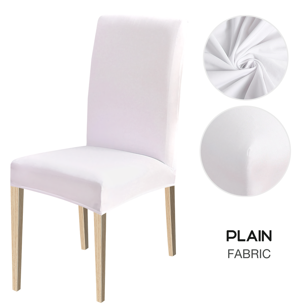 High Stretch Dining Chair Cover, 1/2/4/6pcs Jacquard Spandex Slipcover