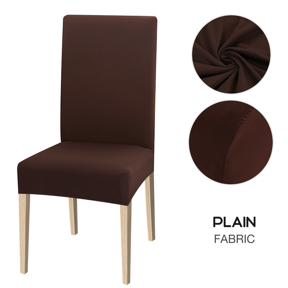 High Stretch Dining Chair Cover, 1/2/4/6pcs Jacquard Spandex Slipcover