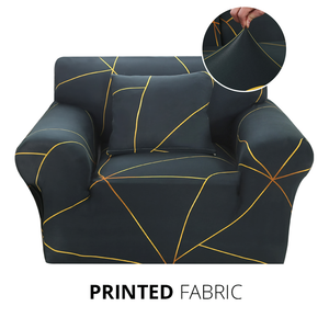 KAS Armchair Cover 4-Styles Elastic Sofa Cover Couch Covers for Living Room Stretchable Slipcover for Chairs - 1 Seater Chair Slip Cover