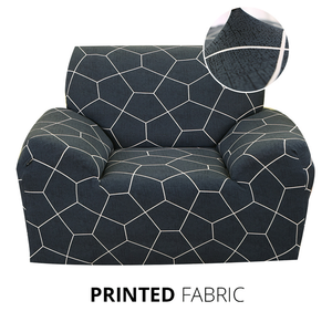 KAS Armchair Cover 4-Styles Elastic Sofa Cover Couch Covers for Living Room Stretchable Slipcover for Chairs - 1 Seater Chair Slip Cover