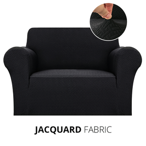 KAS Armchair Cover 4-Styles Elastic Sofa Cover Couch Covers for Living Room Stretchable Slipcover for Chairs - 1 Seater Chair Slip Cover