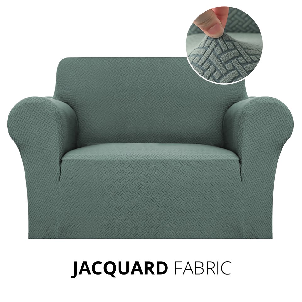 KAS Armchair Cover 4-Styles Elastic Sofa Cover Couch Covers for Living Room Stretchable Slipcover for Chairs - 1 Seater Chair Slip Cover
