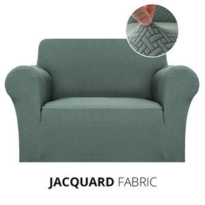 KAS Armchair Cover 4-Styles Elastic Sofa Cover Couch Covers for Living Room Stretchable Slipcover for Chairs - 1 Seater Chair Slip Cover