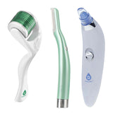 Ultimate Skin Smoothing & Rejuvenation Kit - Precision Dermaplaning Hair Remover Tool, Pore Vacuum Blackhead Remover, and Micro Needle Derma Roller by Pursonic