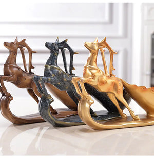 Modern European Style Deer Wine Rack for Home Decor