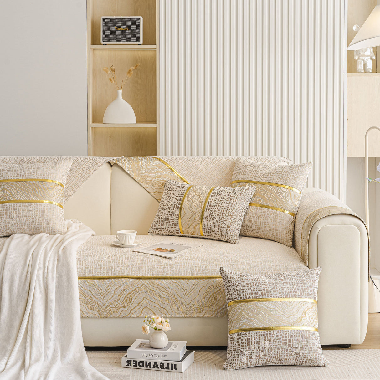 Modern Non-Slip Couch Slipcover, Soft, Durable & Washable Furniture Protector