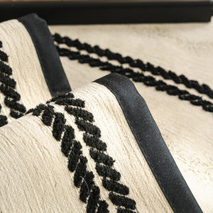 Non-Slip Sofa Cover with Thick Chenille Texture Woven Stripe Couch Protector Throw