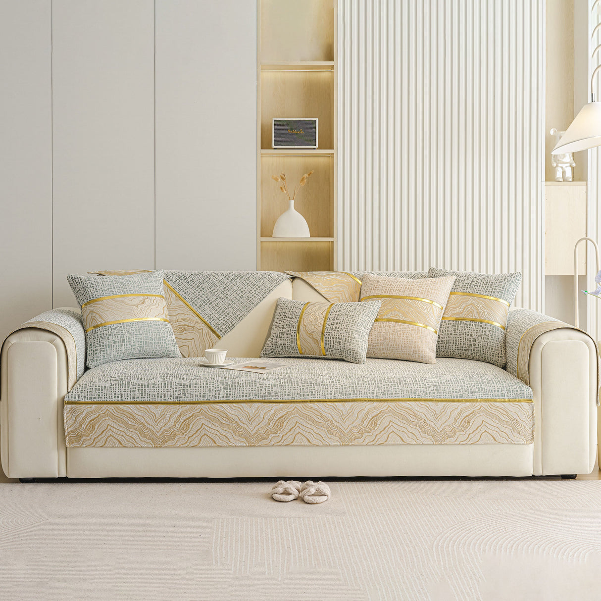 Modern Non-Slip Couch Slipcover, Soft, Durable & Washable Furniture Protector