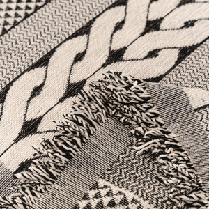 Sofa Cover Blanket Throw with Tassels, Decorative Furniture Protector for Dogs/Pets