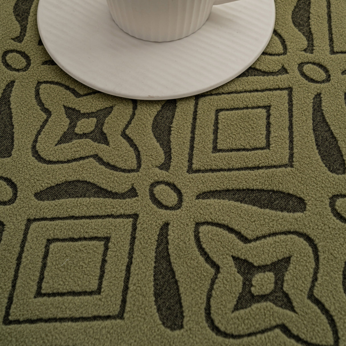 3D Jacquard Geometric Sofa Cover, High Stretch Soft Polar Fleece Slipcover for Couch