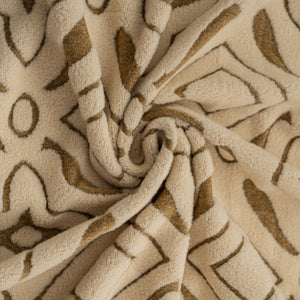 3D Jacquard Geometric Sofa Cover, High Stretch Soft Polar Fleece Slipcover for Couch