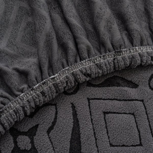 3D Jacquard Geometric Sofa Cover, High Stretch Soft Polar Fleece Slipcover for Couch