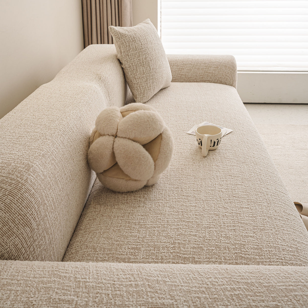 High Stretch Washable Slipcover, Non-Slip Washable Furniture Protector for Kids Pets