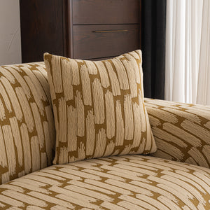 Plush Fleece Stretch Sofa Cover, Super Soft Textured Geometric Couch Slipcover