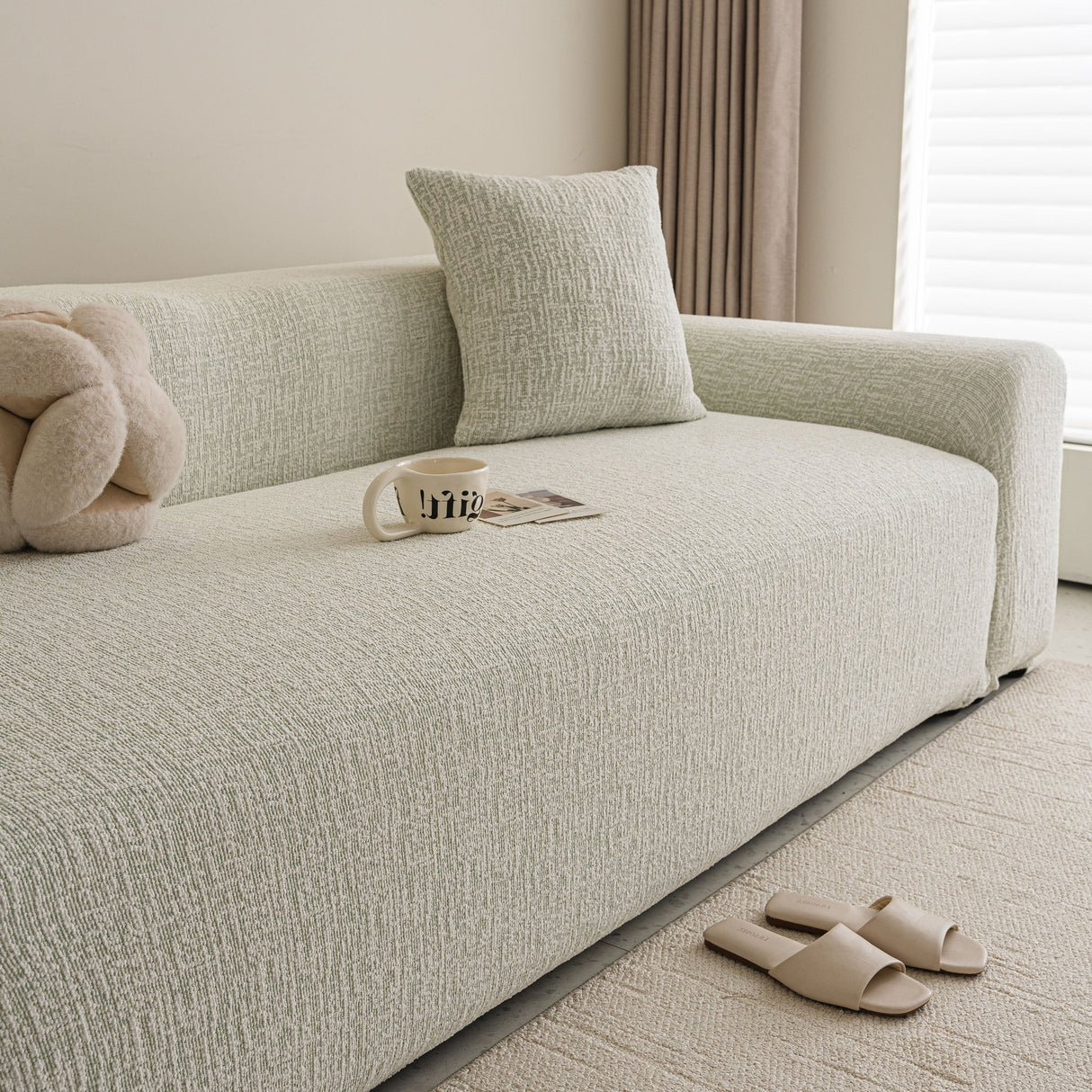 High Stretch Washable Slipcover, Non-Slip Washable Furniture Protector for Kids Pets