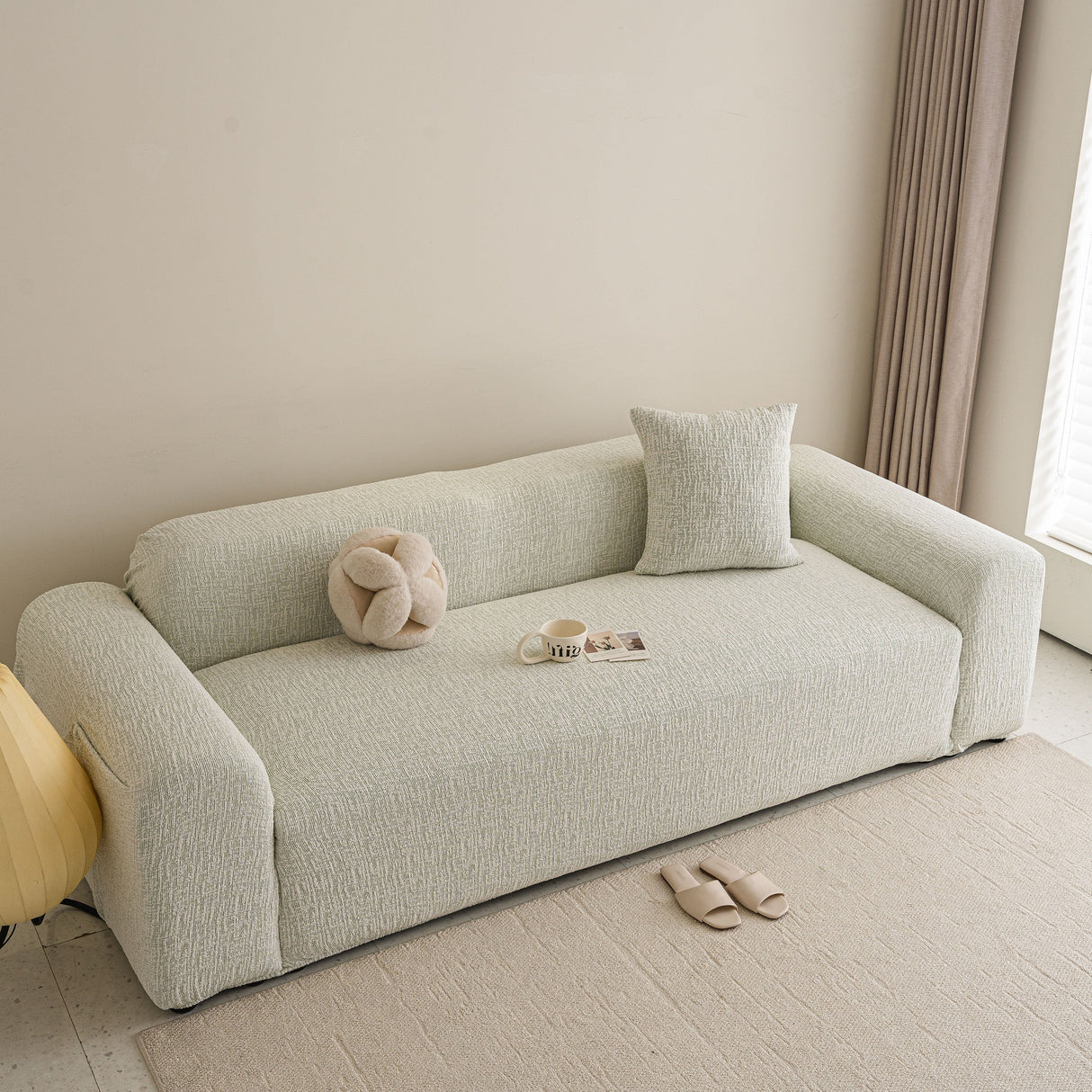 High Stretch Washable Slipcover, Non-Slip Washable Furniture Protector for Kids Pets