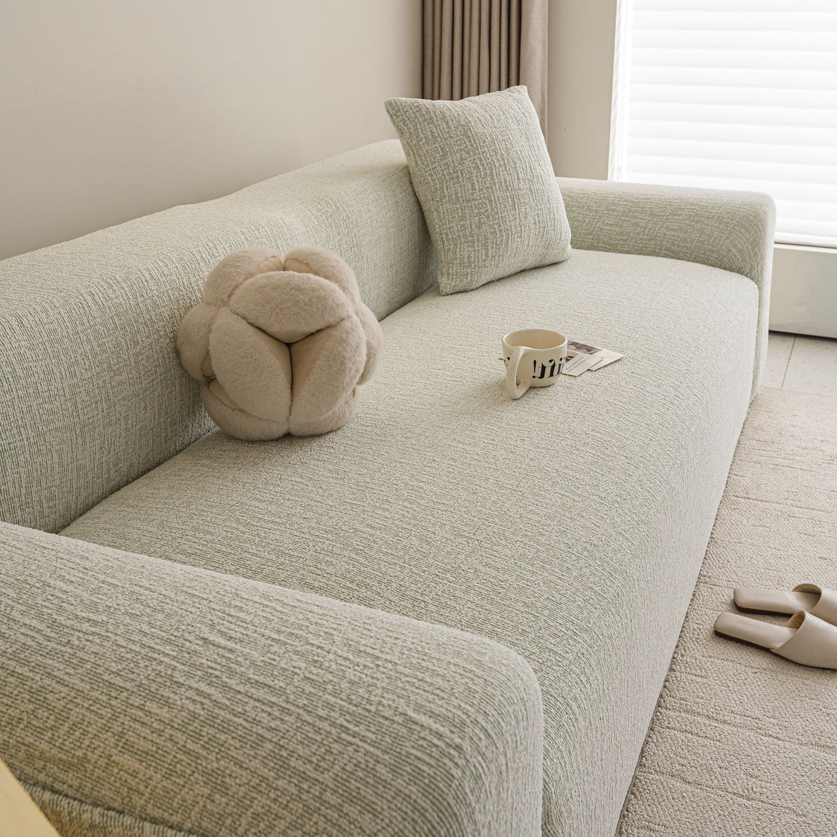 High Stretch Washable Slipcover, Non-Slip Washable Furniture Protector for Kids Pets