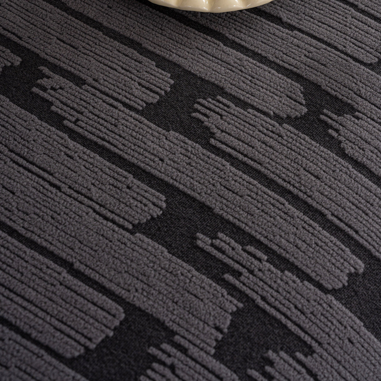 Plush Fleece Stretch Sofa Cover, Super Soft Textured Geometric Couch Slipcover