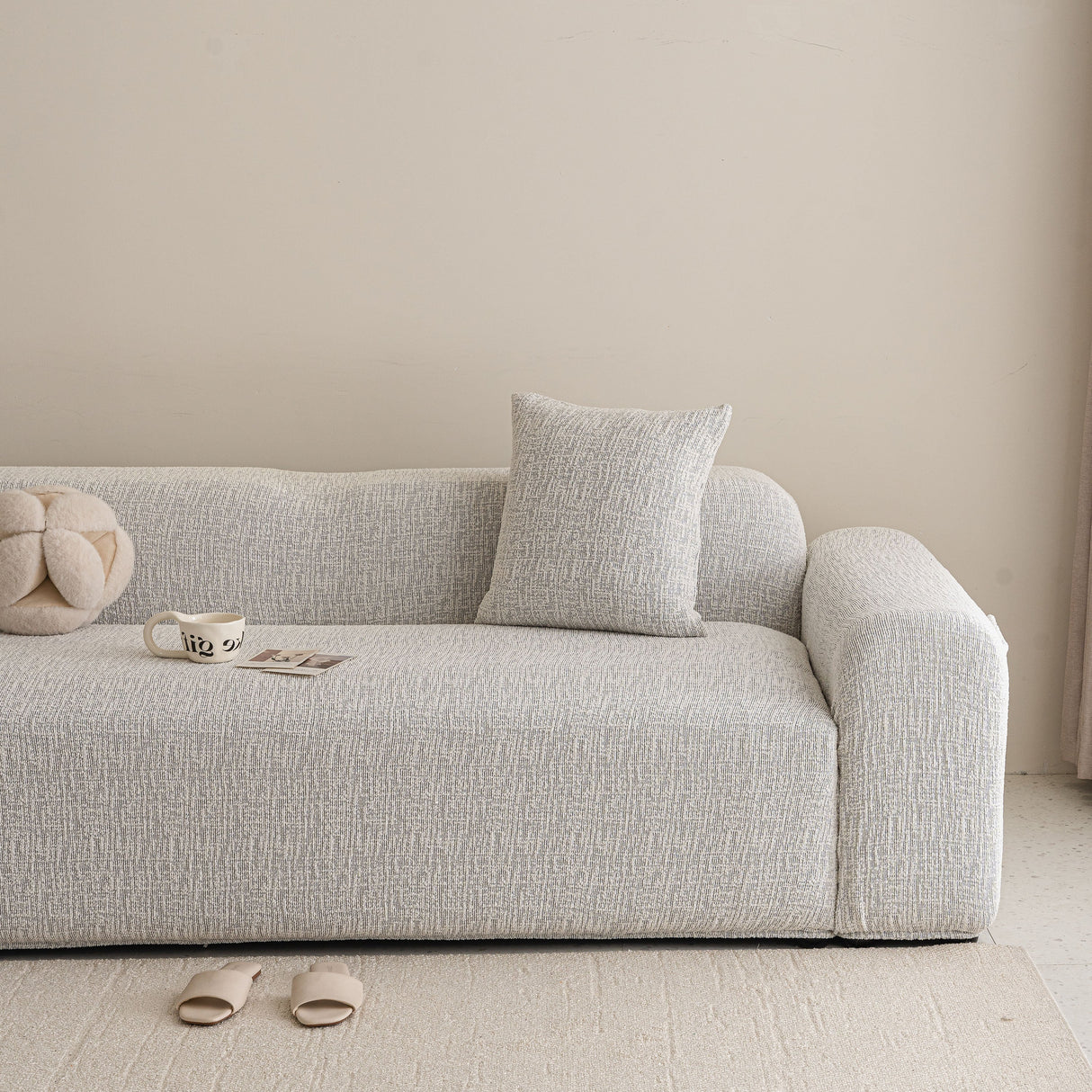 High Stretch Washable Slipcover, Non-Slip Washable Furniture Protector for Kids Pets