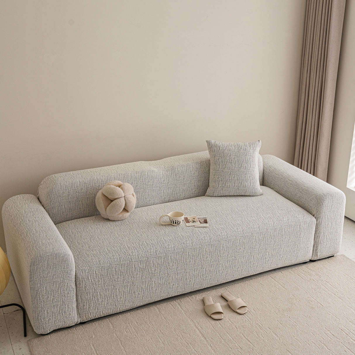 High Stretch Washable Slipcover, Non-Slip Washable Furniture Protector for Kids Pets