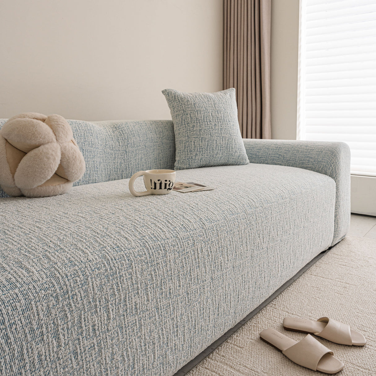 High Stretch Washable Slipcover, Non-Slip Washable Furniture Protector for Kids Pets