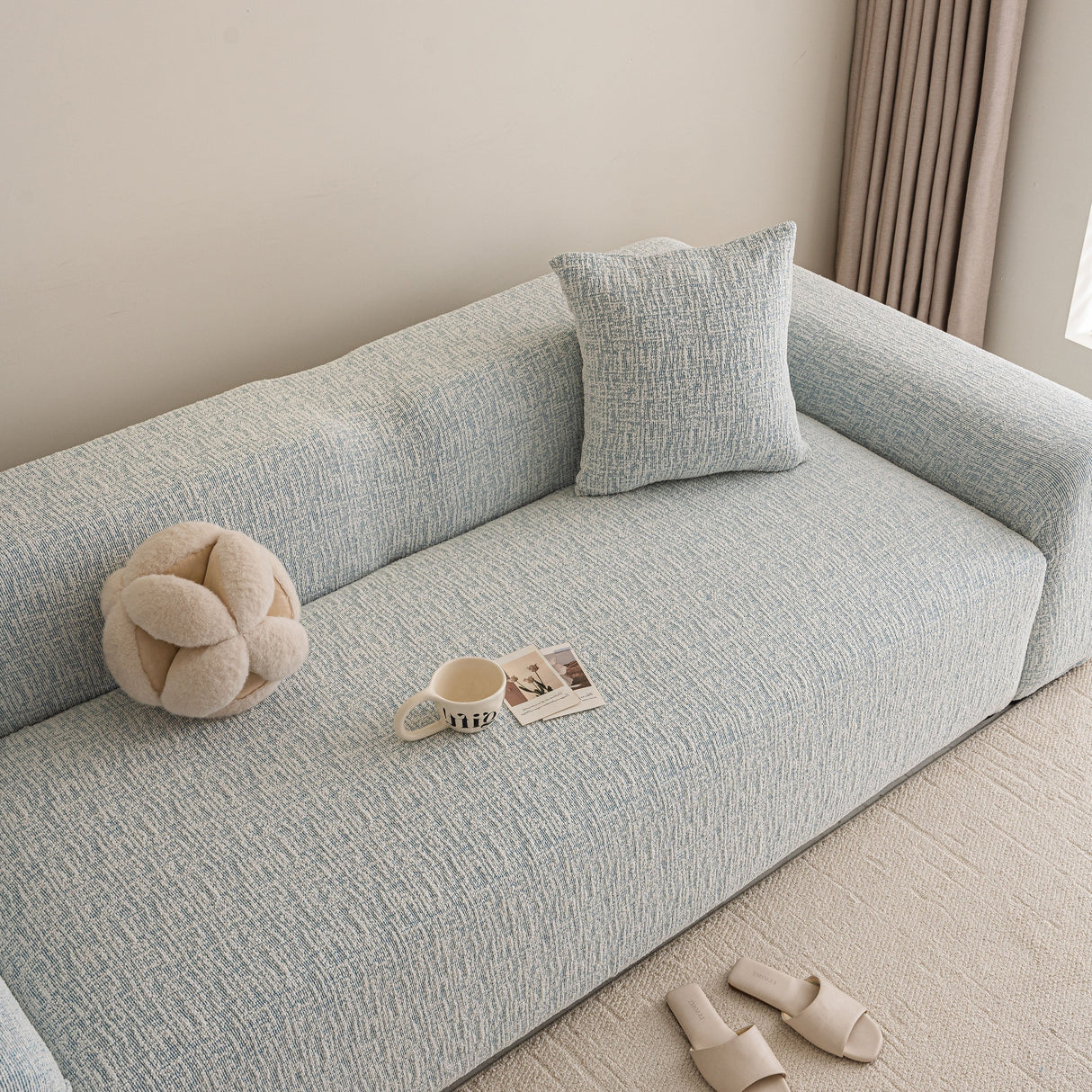 High Stretch Washable Slipcover, Non-Slip Washable Furniture Protector for Kids Pets