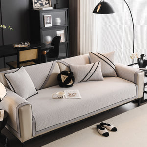 Herringbone Couch Protector for Pets, Non-Slip Washable Sectional Couch Covers