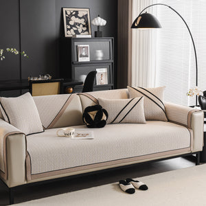 Herringbone Couch Protector for Pets, Non-Slip Washable Sectional Couch Covers