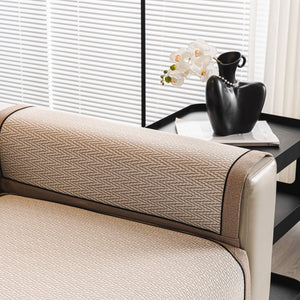 Herringbone Couch Protector for Pets, Non-Slip Washable Sectional Couch Covers