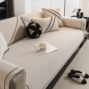Herringbone Couch Protector for Pets, Non-Slip Washable Sectional Couch Covers
