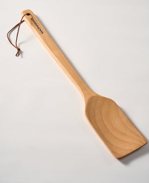 Extra Long Wooden Spatula - 18-inch Heavy Duty Stir Paddle for Cooking in Big Pots & Wall Décor - Solid Natural Hard Wood Large Spatula.