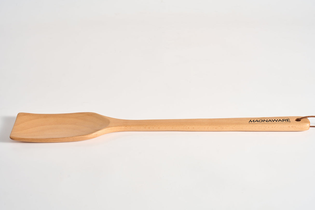 Extra Long Wooden Spatula - 18-inch Heavy Duty Stir Paddle for Cooking in Big Pots & Wall Décor - Solid Natural Hard Wood Large Spatula.
