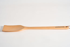 Extra Long Wooden Spatula - 18-inch Heavy Duty Stir Paddle for Cooking in Big Pots & Wall Décor - Solid Natural Hard Wood Large Spatula.