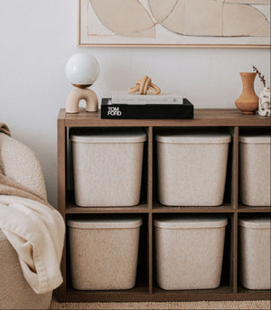 The Sculpted Bin - Original with Lid | Set of 3