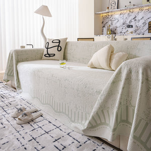Modern Light Luxury Silky Smooth Couch Throw Protector, Washable Furniture Protector